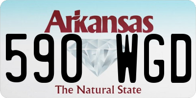 AR license plate 590WGD