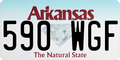 AR license plate 590WGF