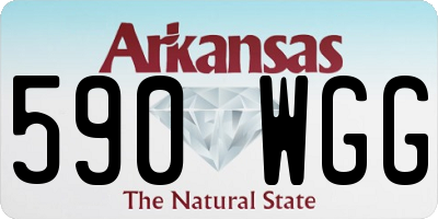 AR license plate 590WGG