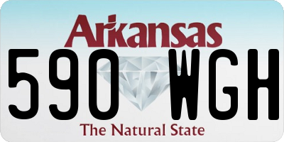 AR license plate 590WGH