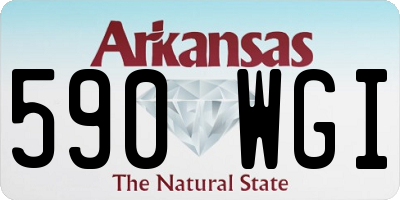 AR license plate 590WGI