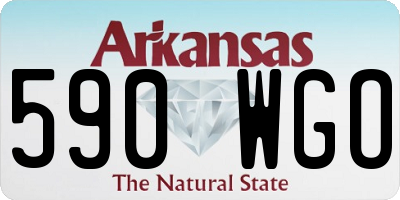 AR license plate 590WGO