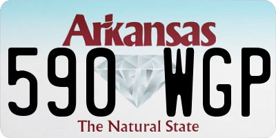 AR license plate 590WGP
