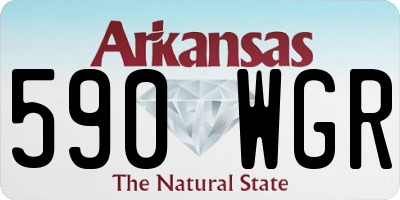 AR license plate 590WGR