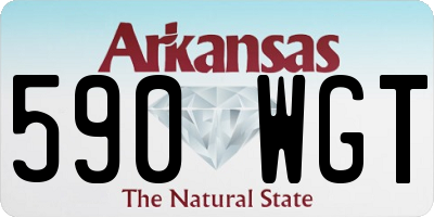 AR license plate 590WGT