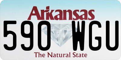 AR license plate 590WGU