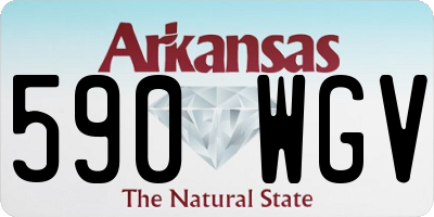 AR license plate 590WGV
