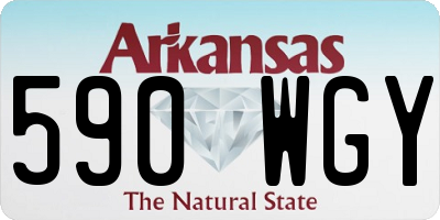 AR license plate 590WGY