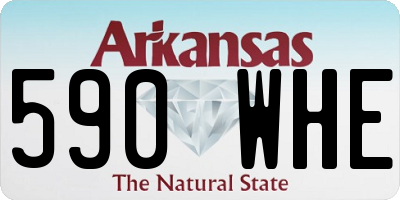 AR license plate 590WHE