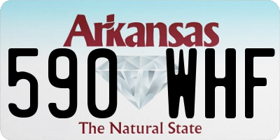 AR license plate 590WHF
