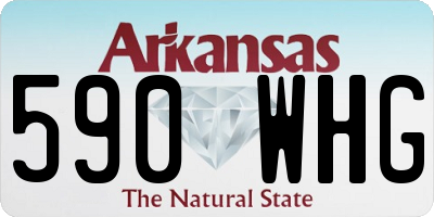 AR license plate 590WHG