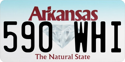 AR license plate 590WHI