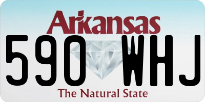AR license plate 590WHJ