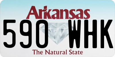 AR license plate 590WHK