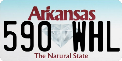 AR license plate 590WHL