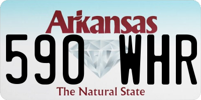 AR license plate 590WHR