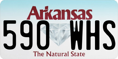AR license plate 590WHS