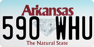 AR license plate 590WHU