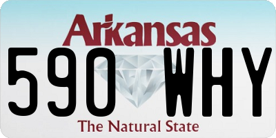 AR license plate 590WHY