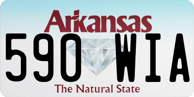 AR license plate 590WIA