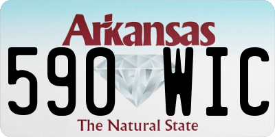 AR license plate 590WIC