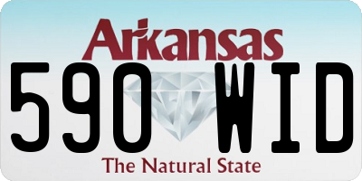 AR license plate 590WID