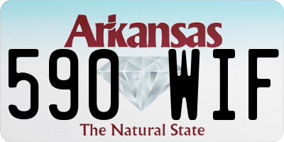 AR license plate 590WIF