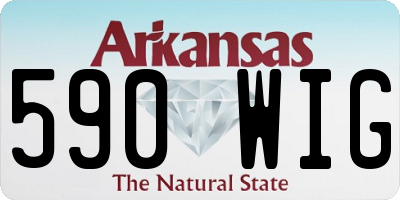 AR license plate 590WIG
