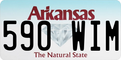 AR license plate 590WIM
