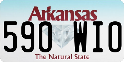 AR license plate 590WIO
