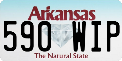 AR license plate 590WIP