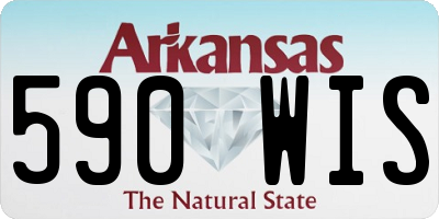 AR license plate 590WIS