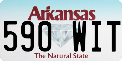 AR license plate 590WIT