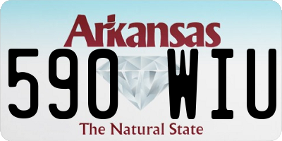 AR license plate 590WIU