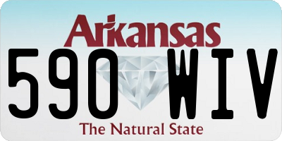 AR license plate 590WIV