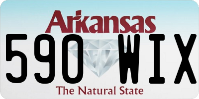 AR license plate 590WIX
