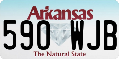 AR license plate 590WJB