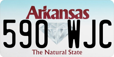 AR license plate 590WJC