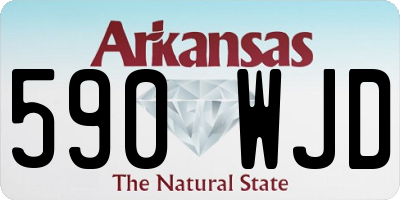 AR license plate 590WJD