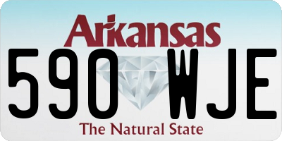 AR license plate 590WJE