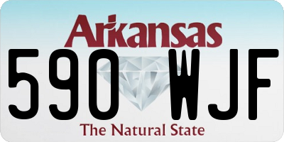AR license plate 590WJF