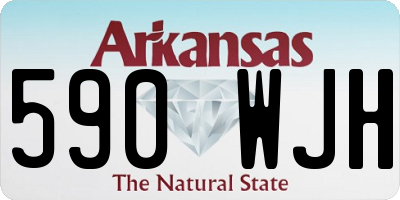 AR license plate 590WJH