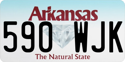 AR license plate 590WJK