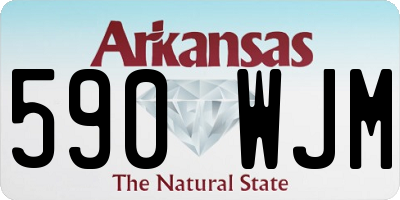 AR license plate 590WJM