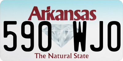 AR license plate 590WJO