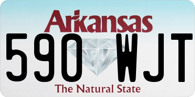 AR license plate 590WJT