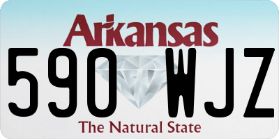 AR license plate 590WJZ