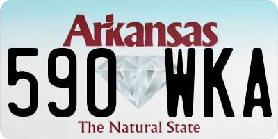 AR license plate 590WKA