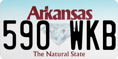 AR license plate 590WKB