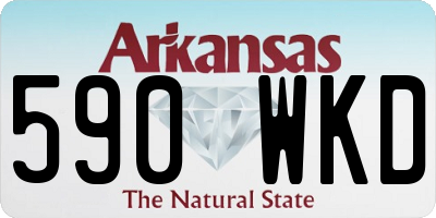 AR license plate 590WKD